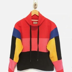 Urban Outfitters Pullover Sweatshirt 90’s Vintage Colour Block Boxy Scuba XS